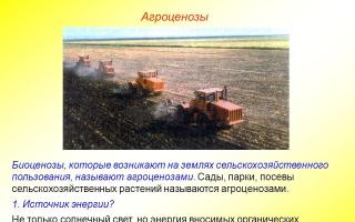 Агроэкосистемы презентация